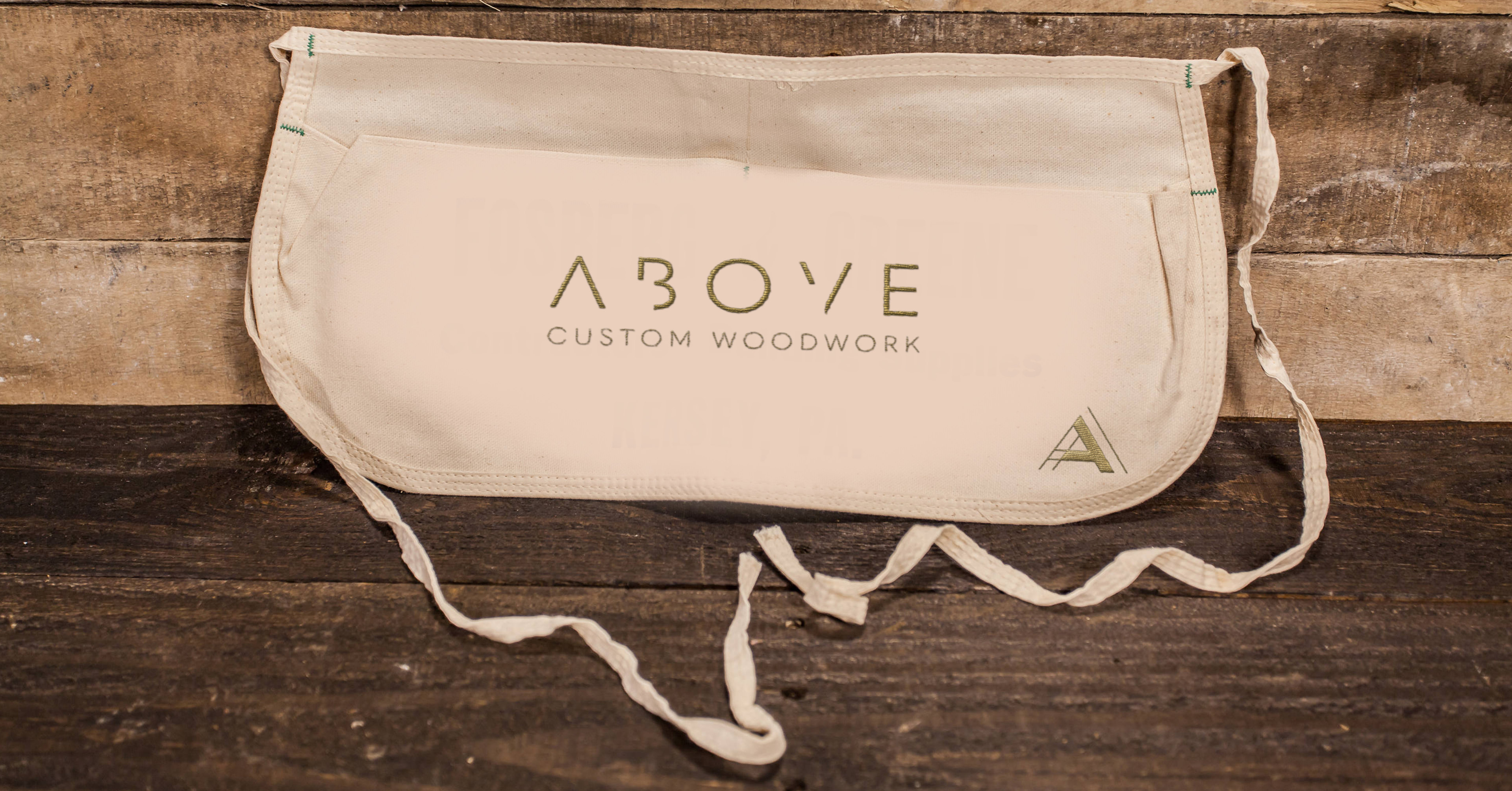 Above Custom Woodwork Apron - iDesign Branding